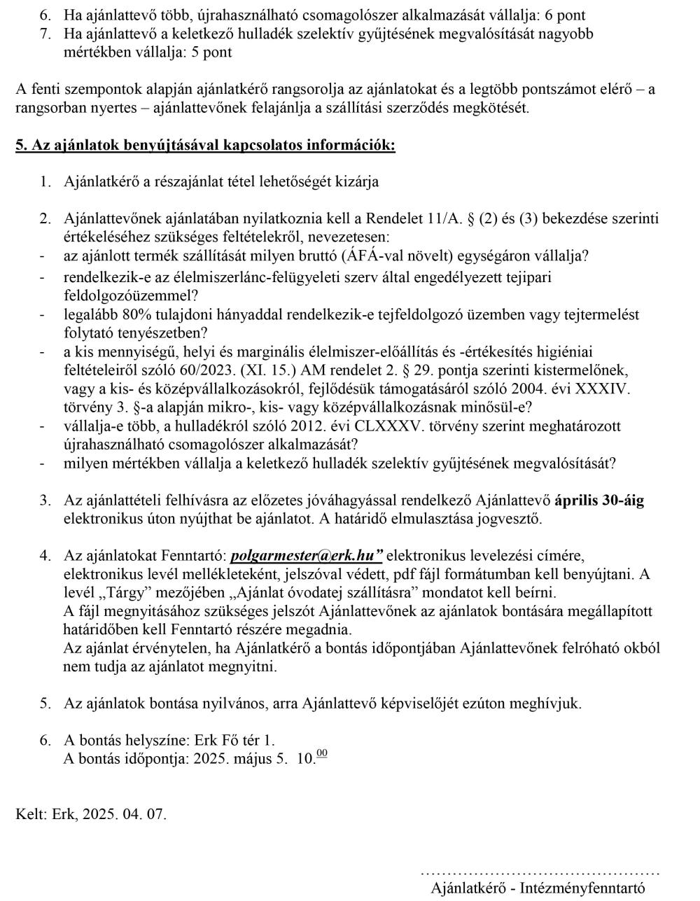 Ajanlatteteli Felhivas Ovodatej Beszerzesre 2025 04 07 2